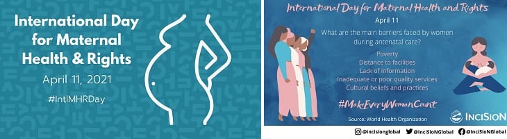 afbeelding versterkt gezondheid en rechten voor moeders