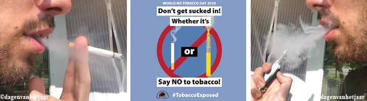 afbeelding versterkt wereld zonder tabak