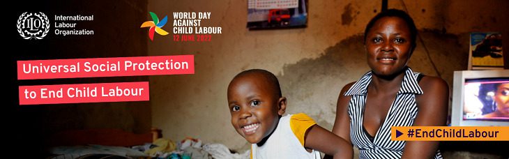 afbeelding versterkt dag tegen kinderarbeid