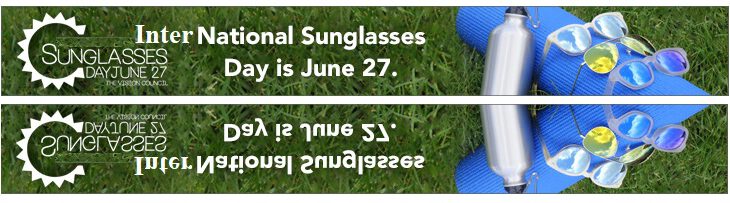 ondersteunt dag van de zonnebril