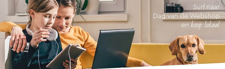 afbeelding ondersteunt dag van de webshop