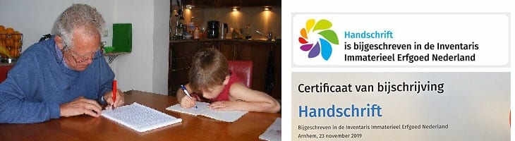 afbeelding ondersteunt handschrift erfgoed