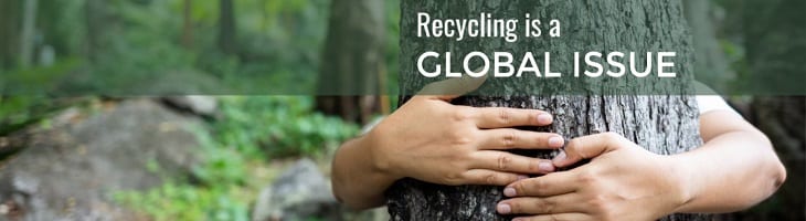 afbeelding versterkt wereld Recyclindag,