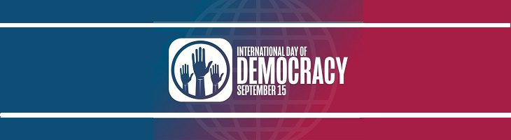 afbeelding versterkt dag van de democratie