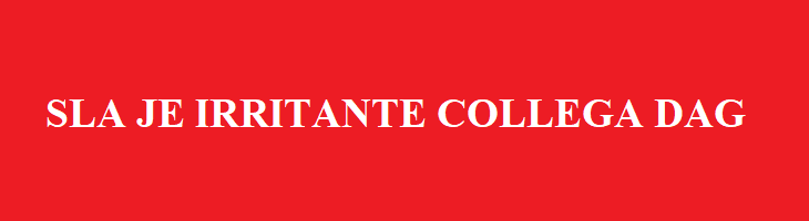 afbeelding versterkt sla je irritante collega dag