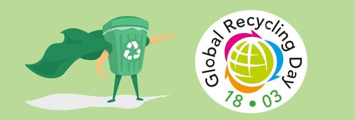 afbeelding versterkt wereld recyclingdag