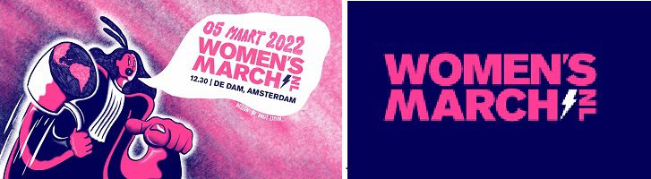afbeelding versterkt women's march